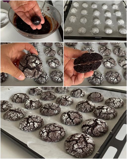 Browni tadında çatlak kurabiye