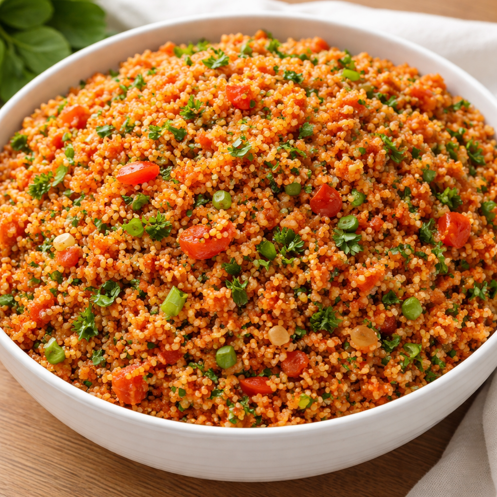 Gökkuşağı Kuskus Salatası: Hem Doyurucu Hem Ferah