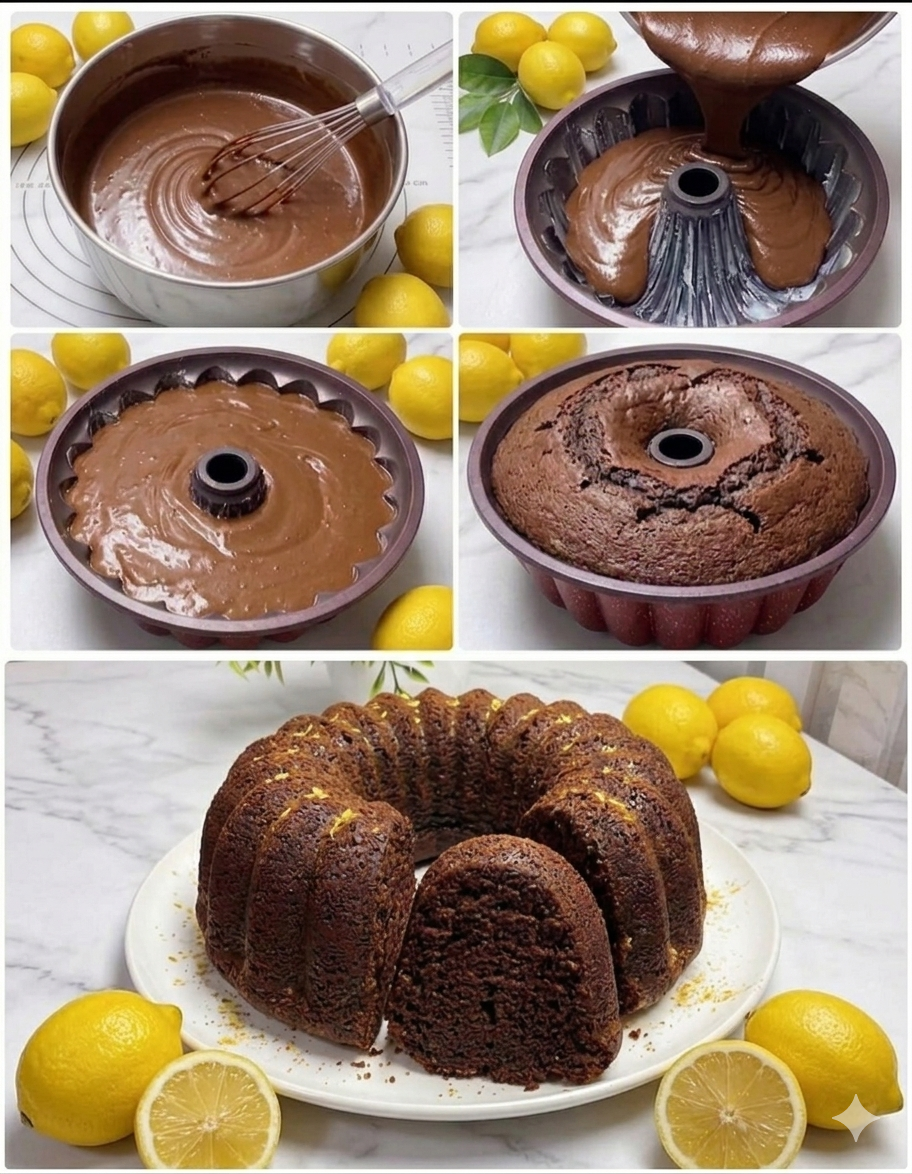 Kakaolu ve Limonlu Islak Kek Tarifi