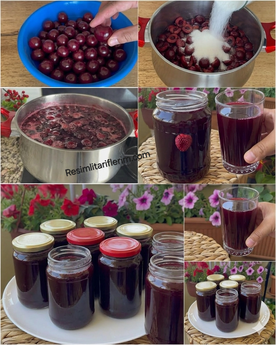 Ev Yapımı Vişne Suyu Tarifi