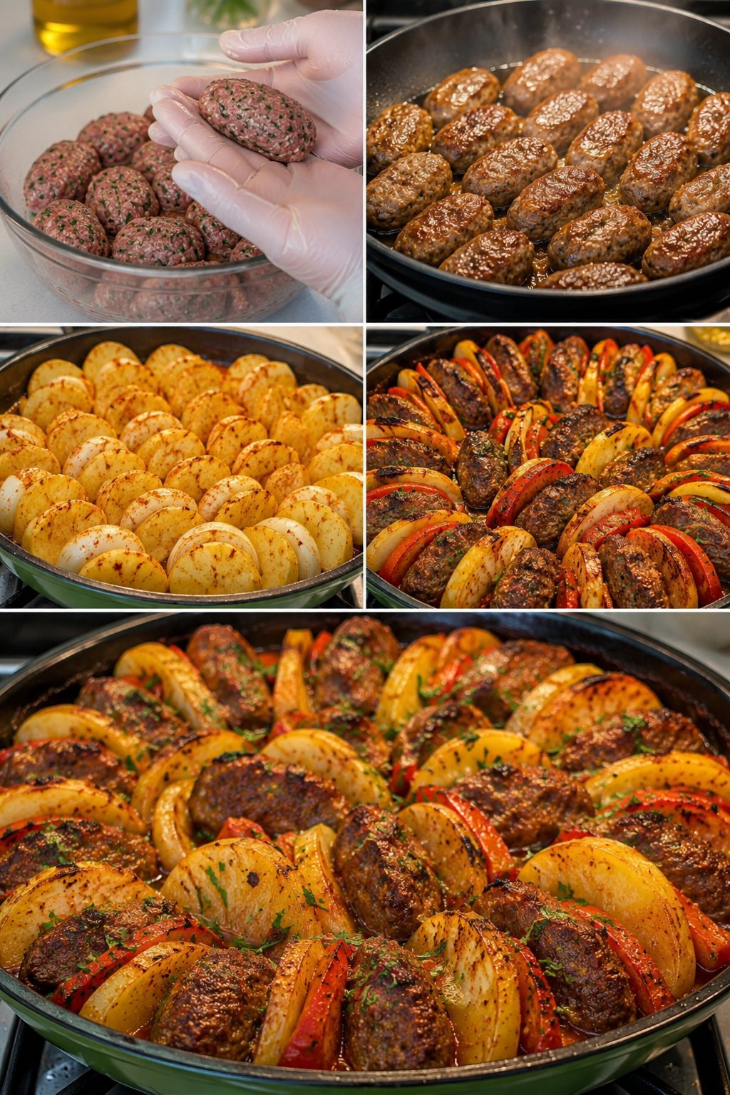Fırında Köfte Patates Tarifi